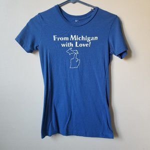 Michigan Blue Tee